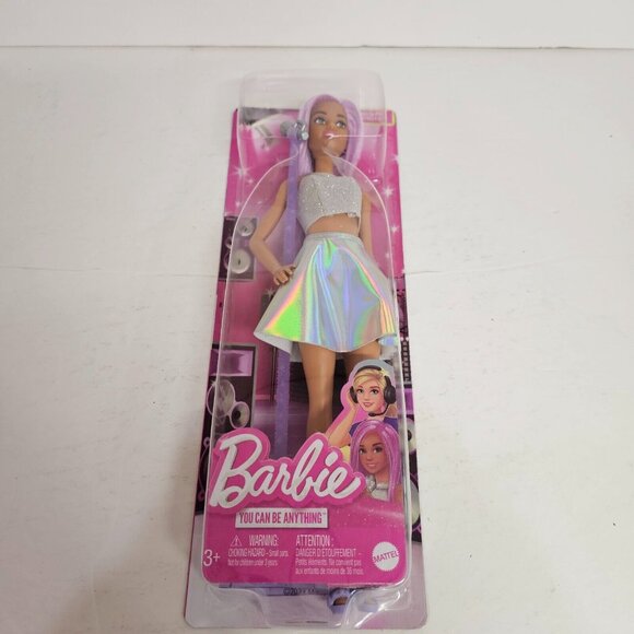 Barbie You Can Be Anything Doll Pop Star Doll Microphone Stand Accessories FXN98 - Picture 7 of 8
